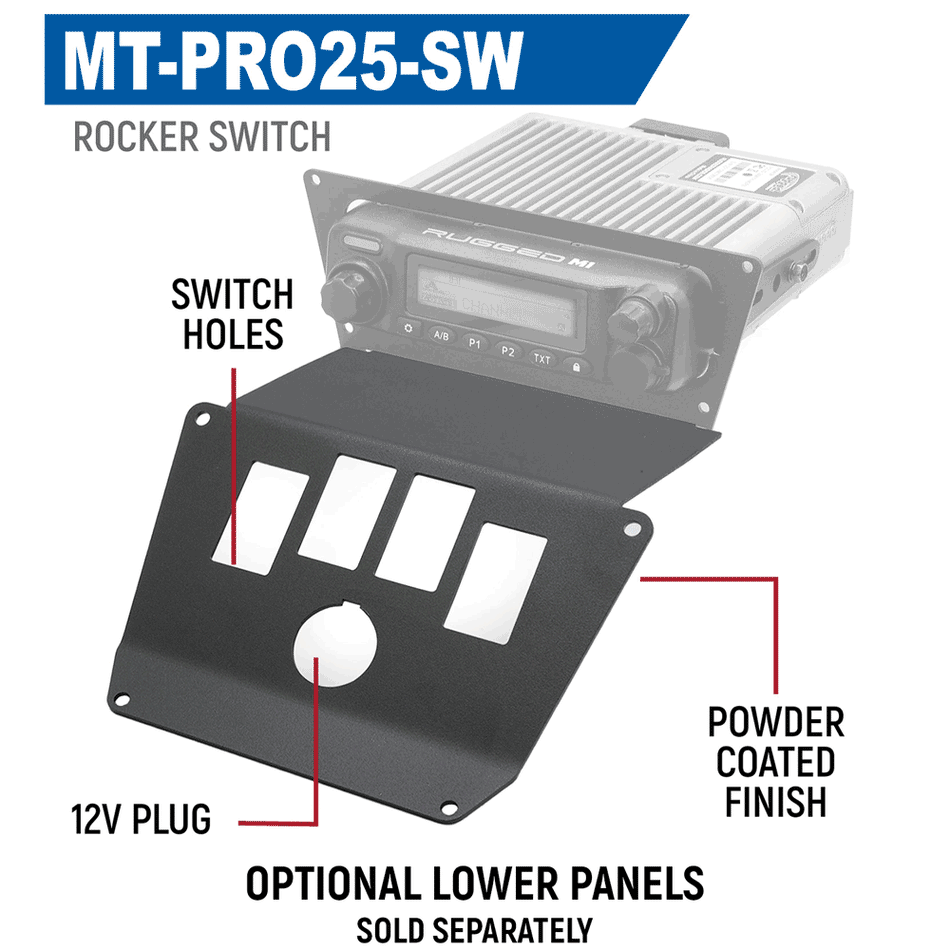 Rugged Radios '25+ RZR Pro XP/Pro R/Pro S - Communication Kit with Bluetooth and Radio