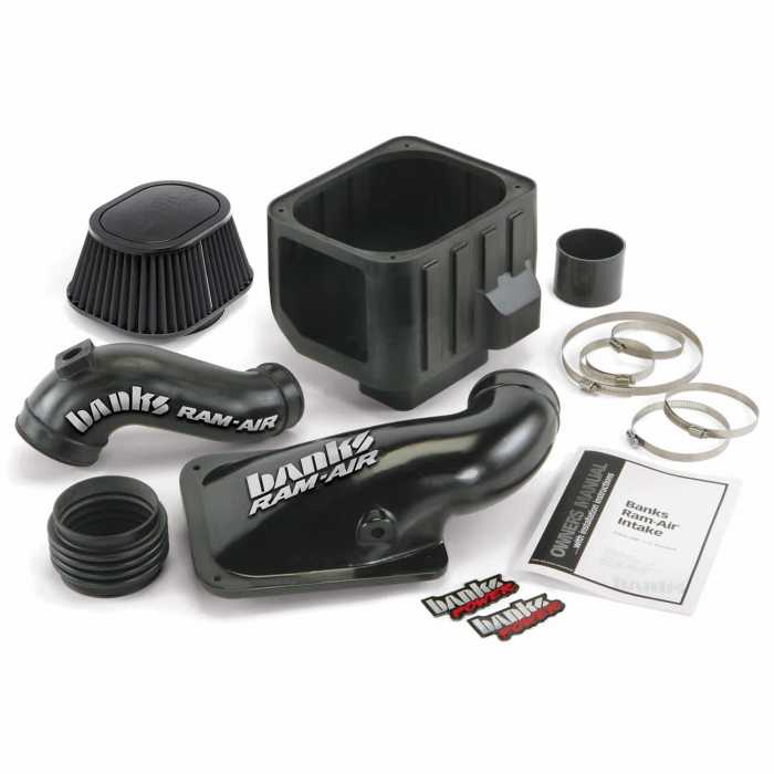 Ram-Air Cold-Air Intake System, Dry Filter for use with 2001-2004 Chevy/GMC 6.6L, LB7 Far From Stock - Meyer Distributing