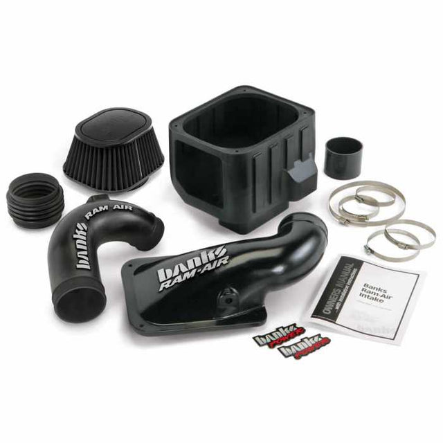 Ram-Air Cold-Air Intake System, Dry Filter for use with 2004-2005 Chevy/GMC 6.6L, LLY Far From Stock - Meyer Distributing