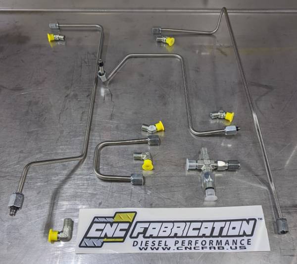 98.5-03 7.3L CNC Fab 4-Line Feed Fuel Line Kit
