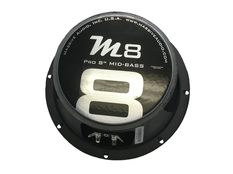 (CLEARANCE) M8 - 8" 150 Watt 8 Ohm Mid-Range Speaker (Higher SQ Frequencies)