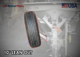 5 to 6 Lug Spare Tire Mount, Includes Stainless Steel Hardware