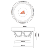 Crescendo Audio MBC 10" 1000W RMS MidBass Cartel Woofer (Single) Crescendo Audio
