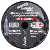 500 Ft Microphone Cable with Woven Jacket (MC-5-500WV) Audiopipe