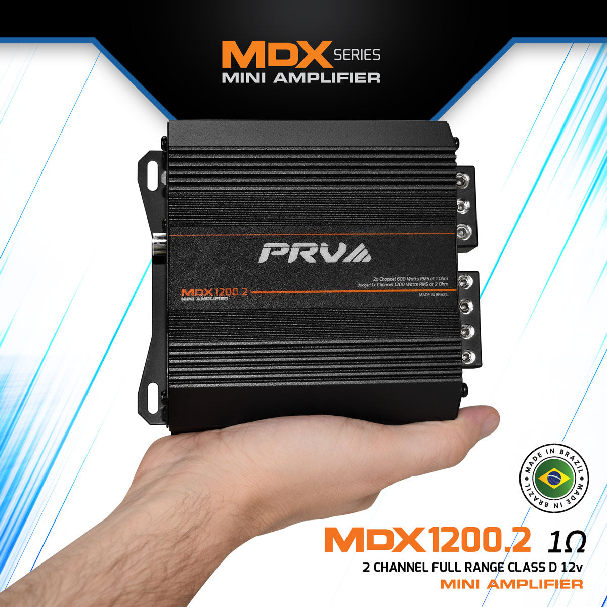 PRV MDX1200.2 1 Ohm Amplifier PRV Audio