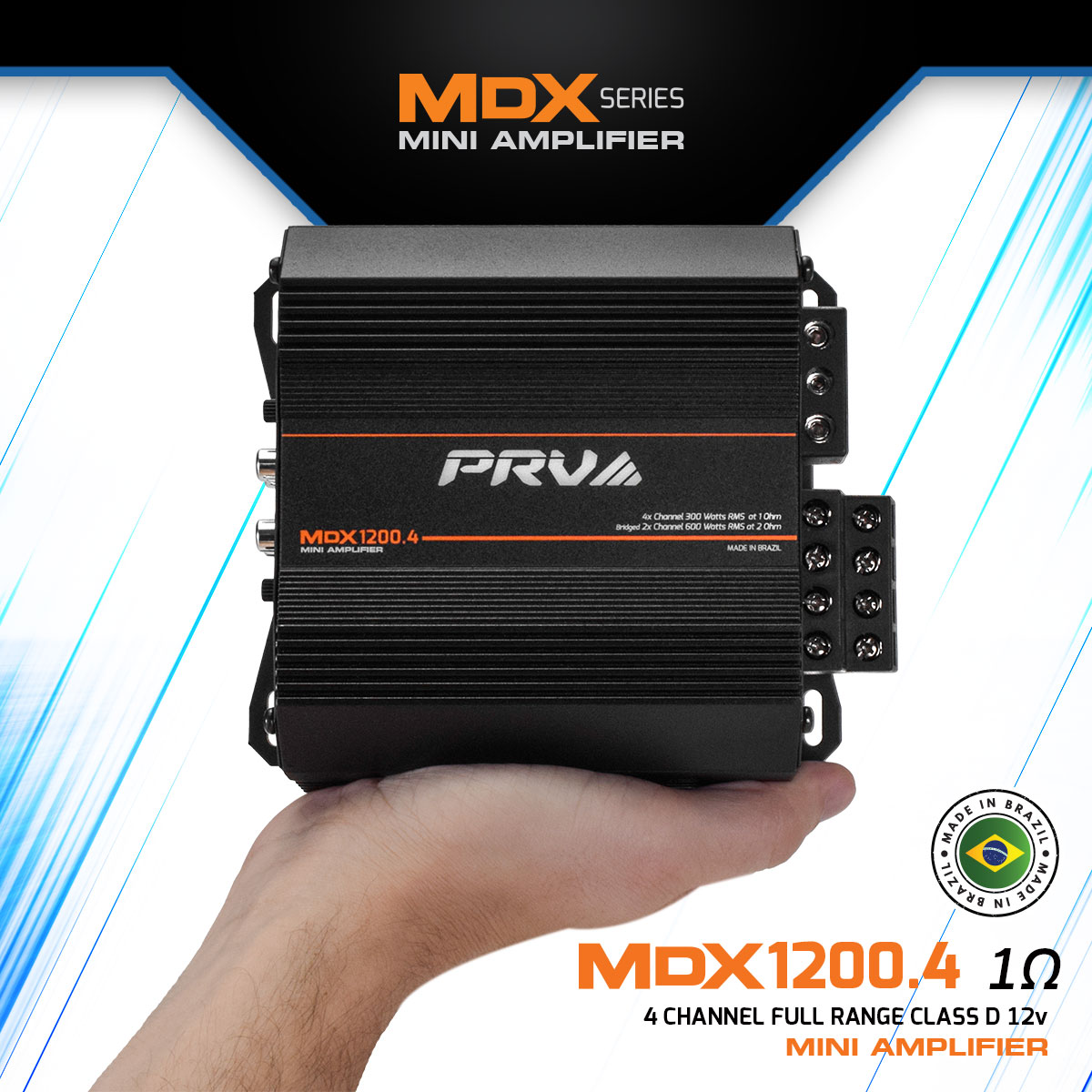 PRV MDX1200.4 1 Ohm Amplifier PRV Audio