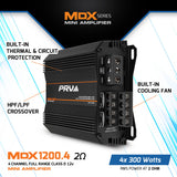 PRV MDX1200.4 2 Ohm Amplifier PRV Audio