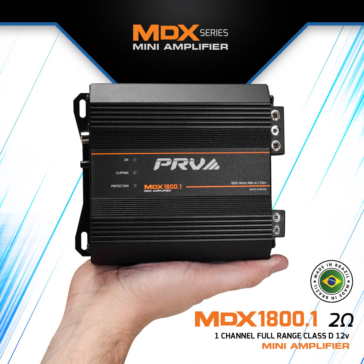 PRV MDX1800.1 2 Ohm Amplifier PRV Audio