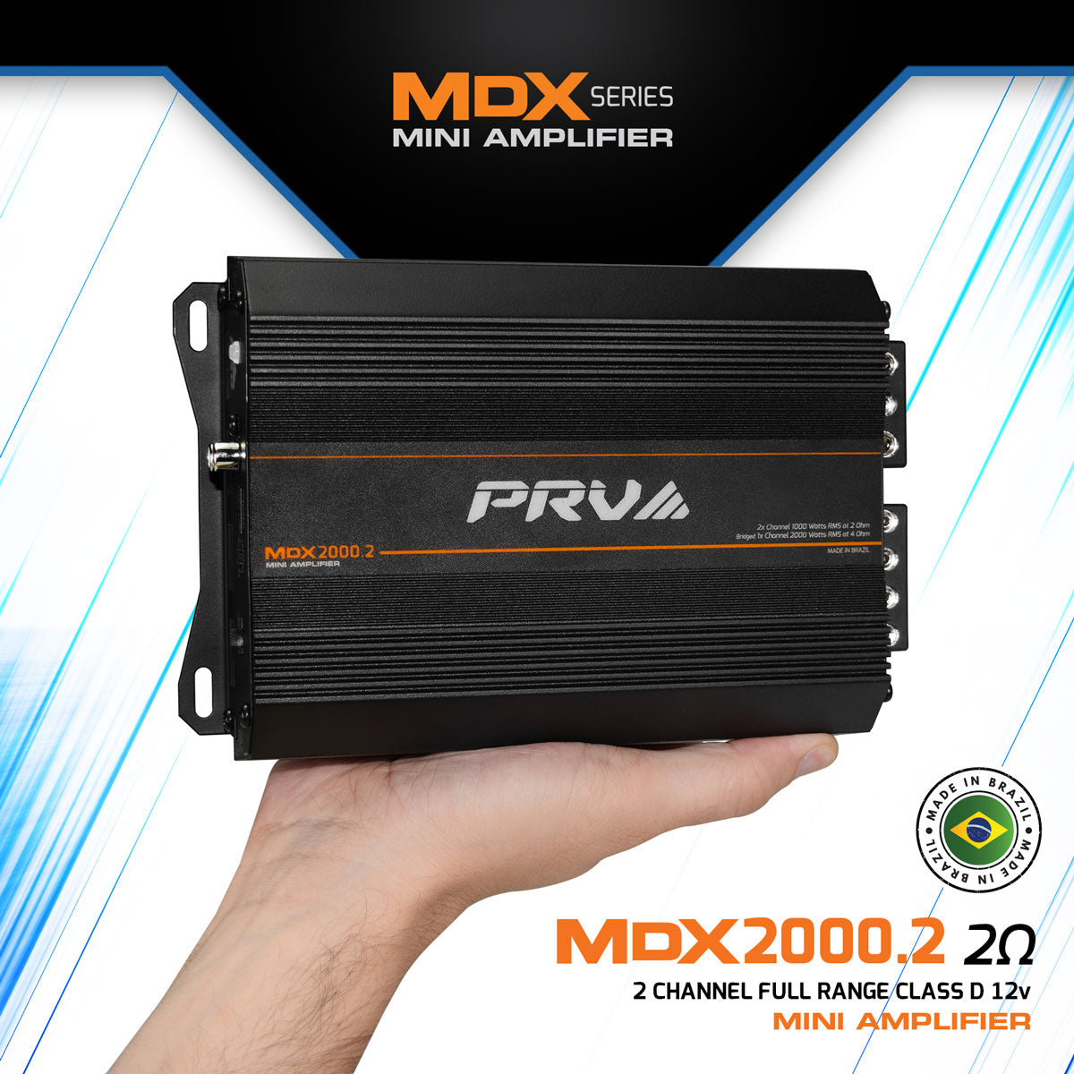 PRV MDX2000.2 2 Ohm Amplifier PRV Audio