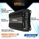 PRV MDX2000.2 2 Ohm Amplifier PRV Audio
