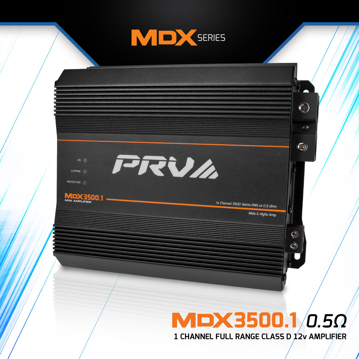 PRV MDX3500.1 0.5 Ohm Amplifier PRV Audio