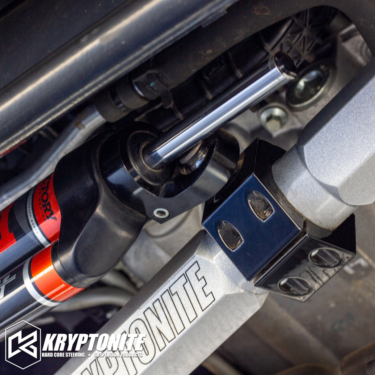 KRYPTONITE FORD SUPER DUTY F250/F350 DEATH GRIP STEERING STABILIZER ADAPTER KIT 2008-2025