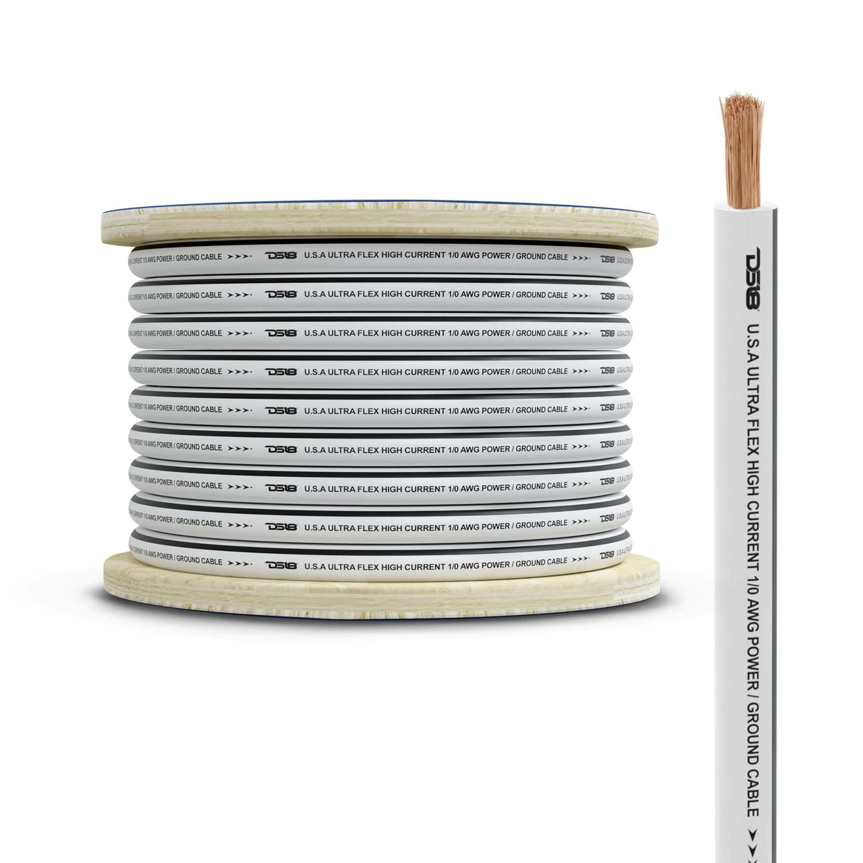 0-GA Marine Grade Tinned 100% Copper OFC Ground Wire -25 Feet
