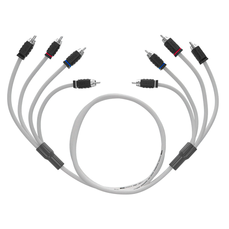 RCA Marine Grade Tinned 100% Copper OFC 6 Feet / 4 Channel - WHITE