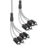 RCA Marine Grade Tinned 100% Copper OFC 6 Feet / 4 Channel - WHITE