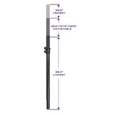 Subwoofer to Satellite Speaker Pole (MS-SE49) Audiopipe