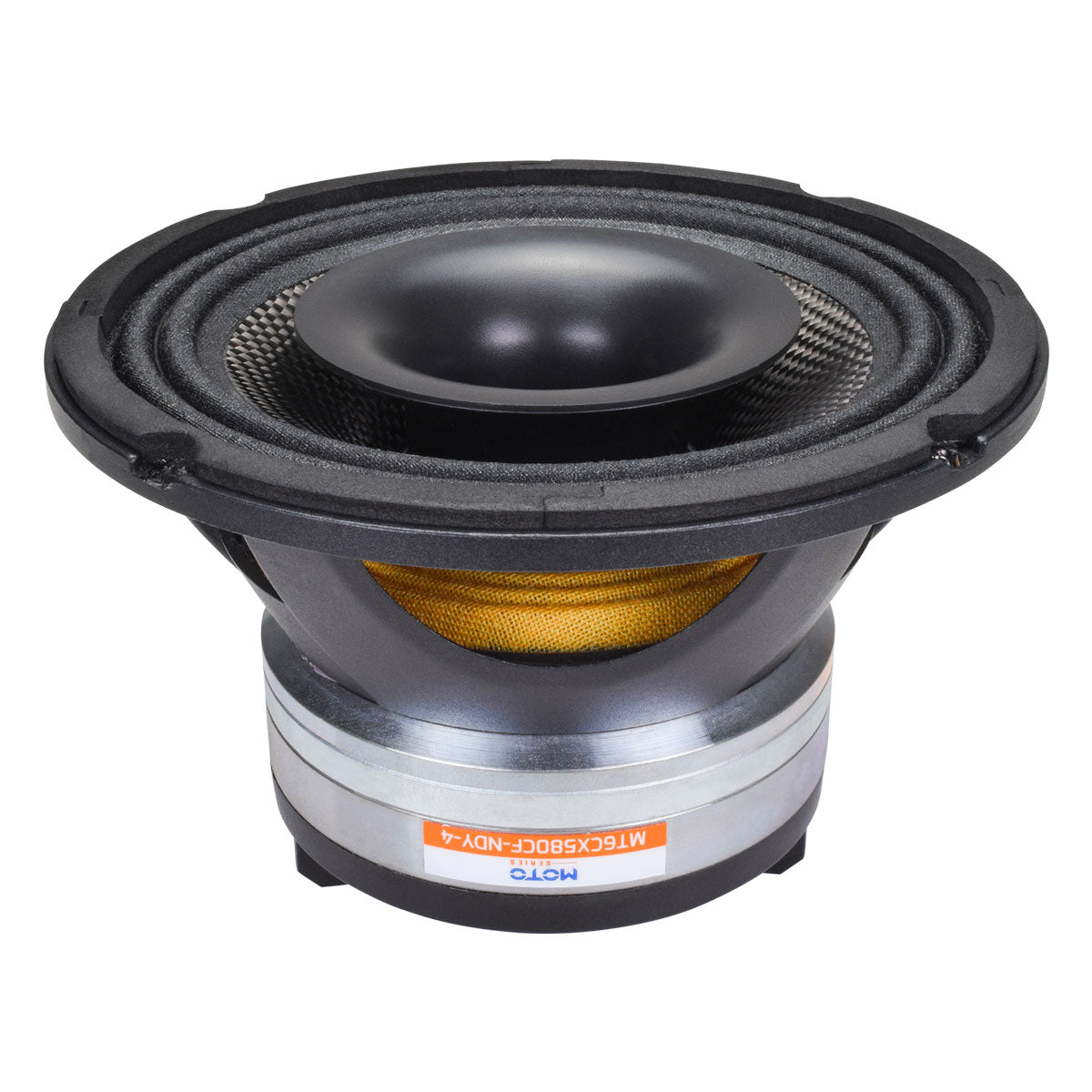 PRV Audio MT6CX580CF-NDY-4 6.5in Carbon Fiber Coaxial Speaker 4 Ohm