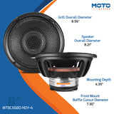 PRV Audio MT8CX680-NDY-4 8-inch Neodymium Coaxial Loudspeaker