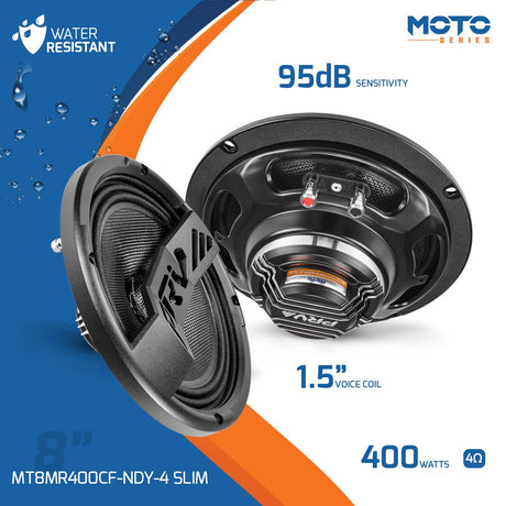 PRV MT8MR400CF-NDY-4 SLIM Midrange PRV Audio