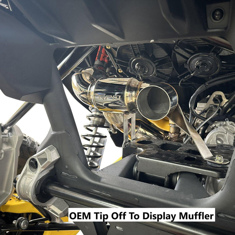 RPM Can-Am Maverick R 3" Slip On Muffler Delete / Race Pipe
