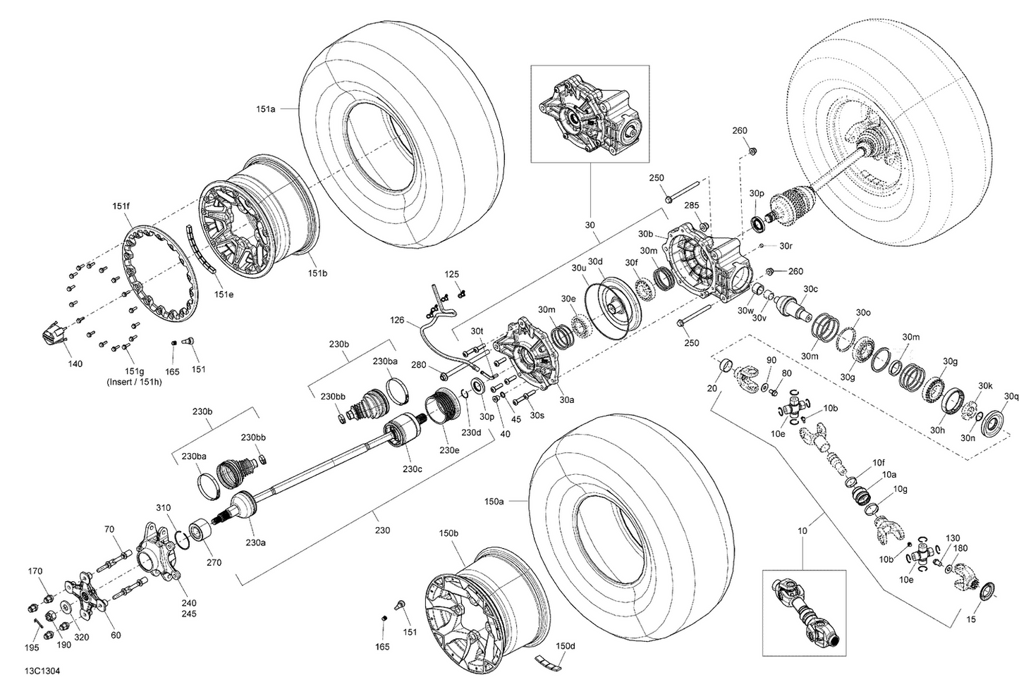 ALL BALLS DIFFERENTIAL SEAL ONLY KIT | 25-2069-5