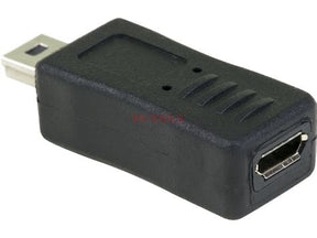 Micro USB Female to Mini USB Male adapter TekShack