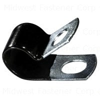 1/2" ID Closed Clamp-Steel Vnl Ins 3/8 Mt Hole 6 pack Midwest Fastener/Noble