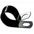 7/8" ID Closed Clamp-Steel Vnl Ins 3/8 Mt Hole 5 pack Midwest Fastener/Noble