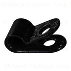 3/16" Clamp-Light Duty Black 12 pack Midwest Fastener/Noble