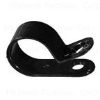 1/2" Clamp-Light Duty Black 10 pack Midwest Fastener/Noble