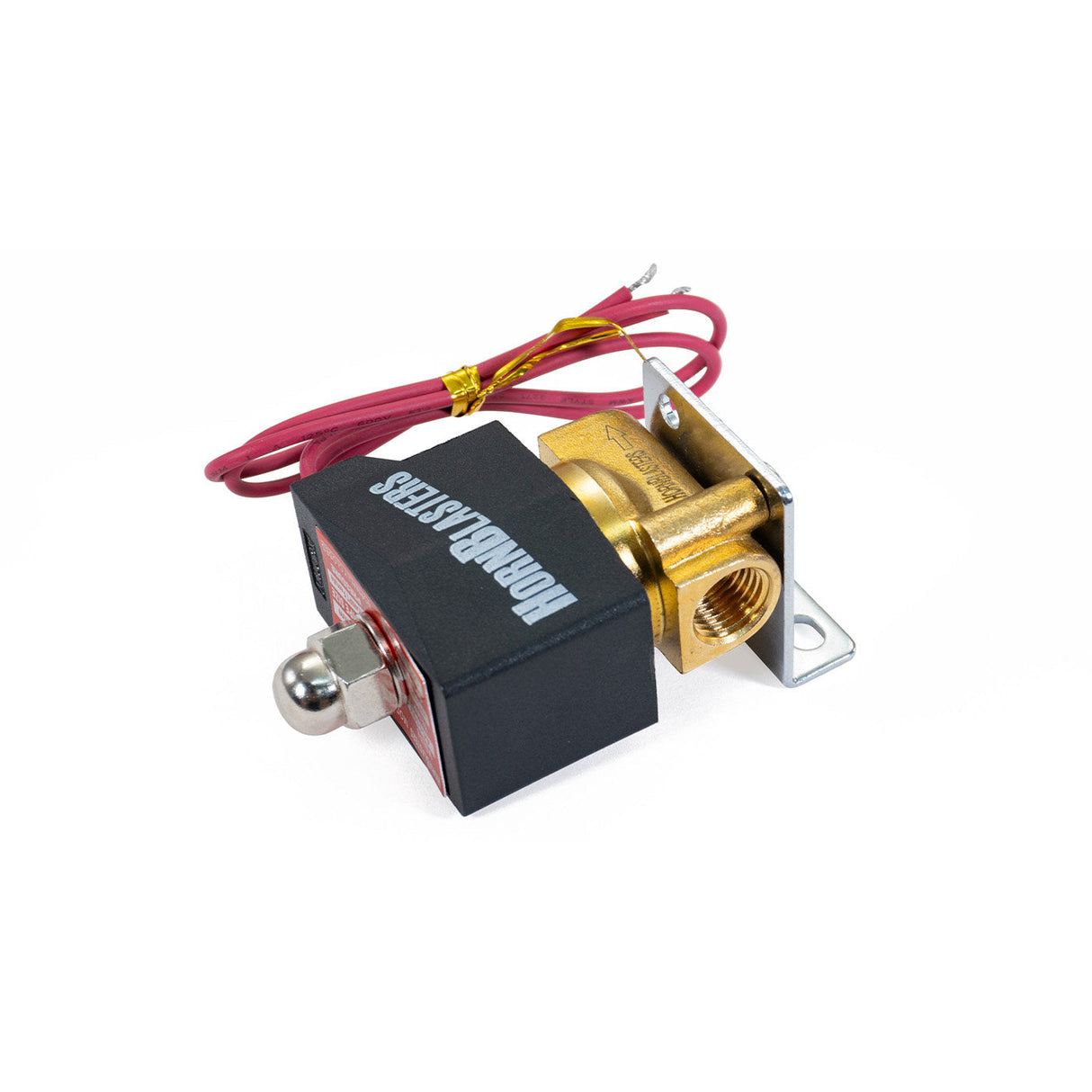 HornBlasters Brass 1/4" 110 Volt Electric Air Valve HornBlasters