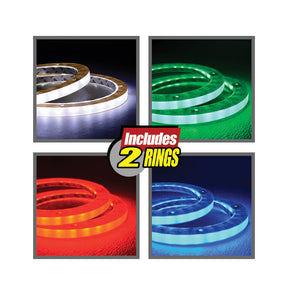 8" RGB LED Speaker Rings (NL-RIAPMP-8RGB) Audiopipe