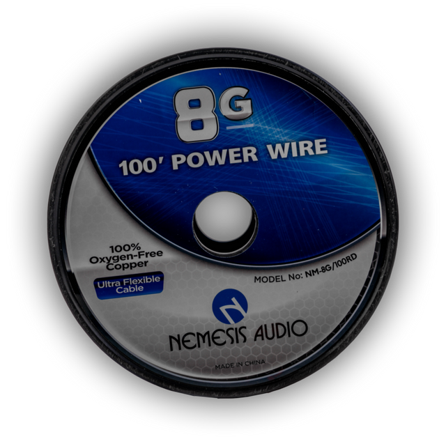 Nemesis Audio NM-8G/100RD 8G Copper Power Wire - 100 Ft Nemesis Audio