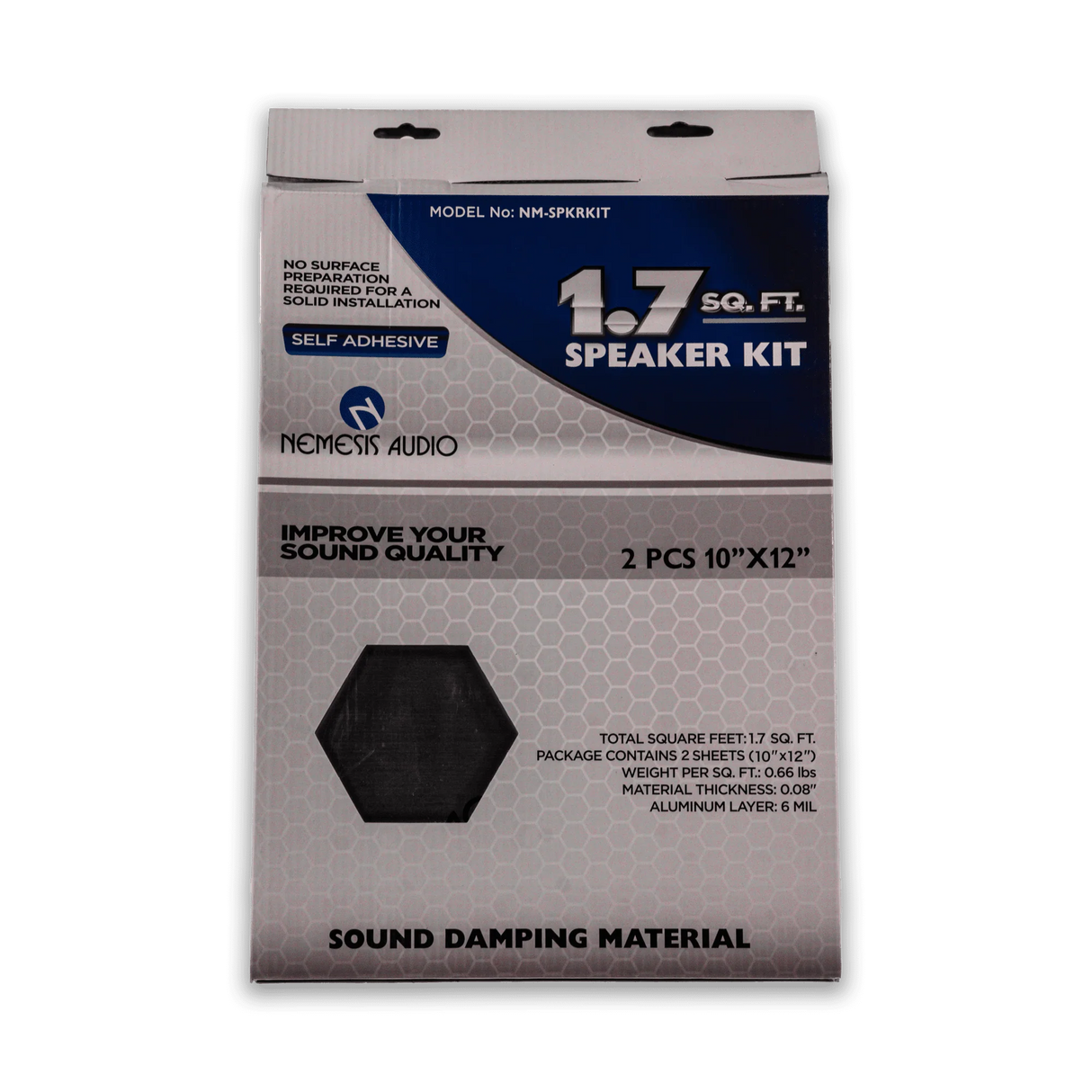 Nemesis Audio NM-SPKRKIT 1.7 Sq. Ft. Sound Damping Material (2 Door Kit) Nemesis Audio