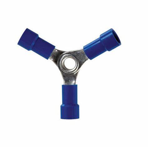 NOBLE TERMINAL BUTT SPLICE – 3-WAY VINYL 16-14GA (1-PACK) #624M Midwest Fastener/Noble