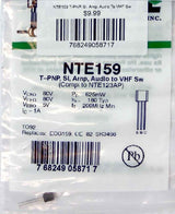 NTE159 T-PNP, Si, Amp, Audio To VHF Sw NTE