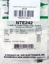 NTE242 T-PNP, Si, Audio Power Amp, Switch NTE