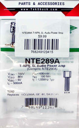NTE289A T-NPN, Si, Audio Power Amp NTE