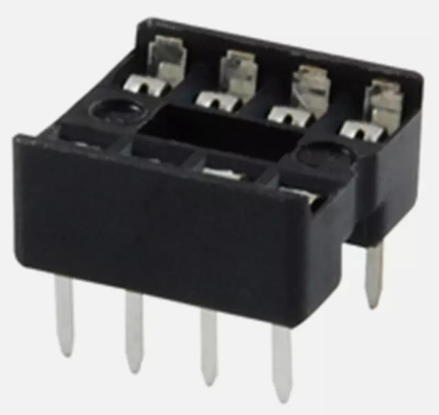 NTE423 8-Pin DIP IC Socket - Professional PCB Mount 2-Pack NTE