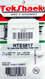NTE5817 Si, Industrial Rectifier, Axial Lead NTE