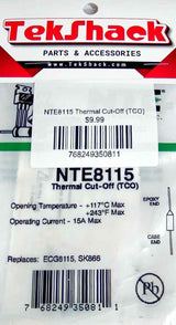 NTE8115 Thermal Cut-Off (TCO) NTE
