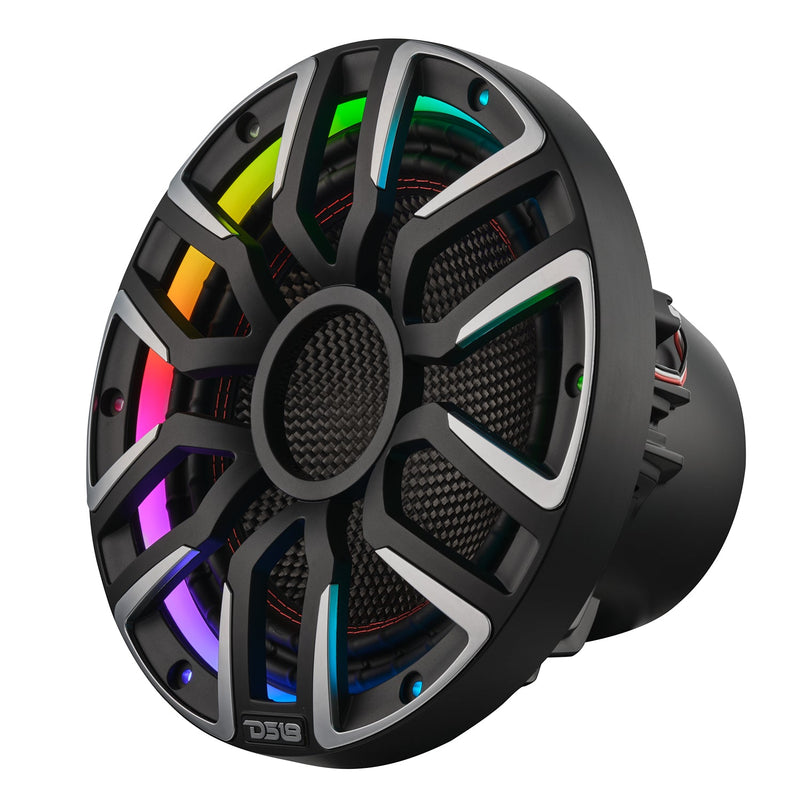 10” Neodymium Marine & Powersports Subwoofer With Carbon Fiber Cone | 600W RMS 4-Ohm