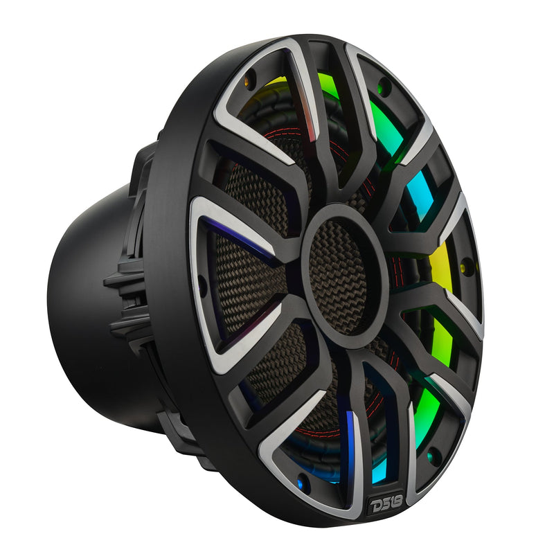 10” Neodymium Marine & Powersports Subwoofer With Carbon Fiber Cone | 600W RMS 4-Ohm