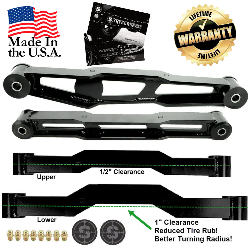 1994 - 2013 Dodge Ram 1500/2500/3500 High Clearance Fabricated Control Arms for Stock to 7" Lift Stryker Off Road Design