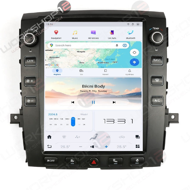 Nissan Titan 2016-2019 Workshop 12 Tesla-Style Screen Workshop 12