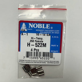 Noble Terminal Disconnect Female High-Temp – .250 16-14GA (4-Pack) #H-522M Noble