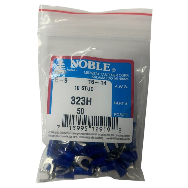 Noble Terminal Spade Vinyl #10 – 16-14GA (50-Pack) #323H Noble