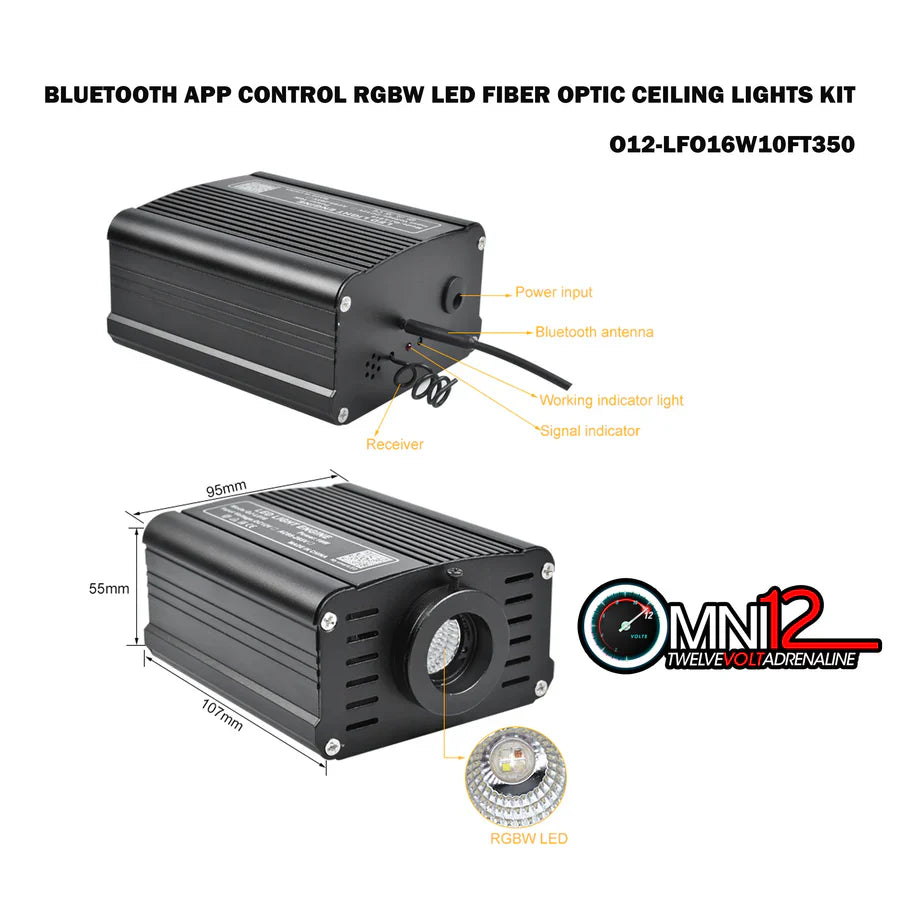 Omni12 LED Fiber Optic Star Lights Kit Omni12
