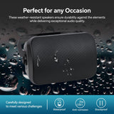 8” 2-Way Weatherproof Professional Monitor Speaker (ODP-870T-WHT), Sold individually Audiopipe