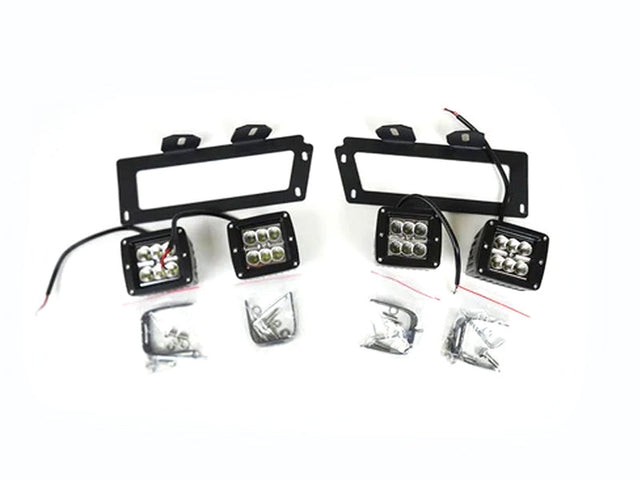 Overkill Fab, Dodge 4th Gen Cube LED Fog Light Conversion, 1994-2018 Dodge Ram 5.9L/6.7L Cummins Overkill Fab